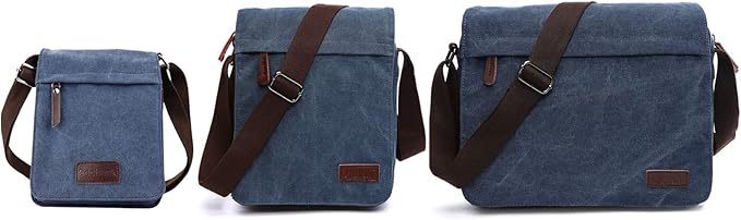 Sechunk Vintage Canvas Messenger Cross body bag Shoulder bag