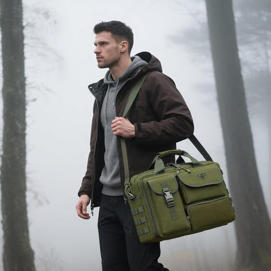 Stypos Tactical Laptop Bag for Men,14inch/15.6inch/17.3inch Messenger Bag Military Shoulder Bag,Flight Work Bags for Pilots