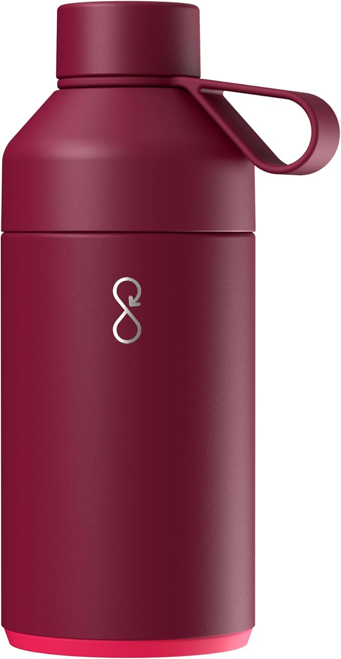 Ocean Bottle Original 25 oz | Stainless Steel Water Bottle | Reusable & Sustainable | Keeps Drinks Cold & Hot | Eco Friendly Gift (Maroon Dusk)