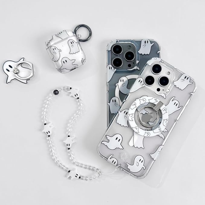 VELVET CAVIAR for iPhone 15 Case Halloween Ghost - Compatible with MagSafe - 10ft Drop Tested - Cute Fall Theme