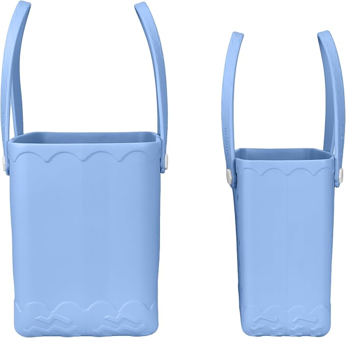 Armerssi Rubber Tote Bag For Women Large Rubber Beach Bag Waterproof Washable Handbag Durable Tote Bag Beach Swimming Travel