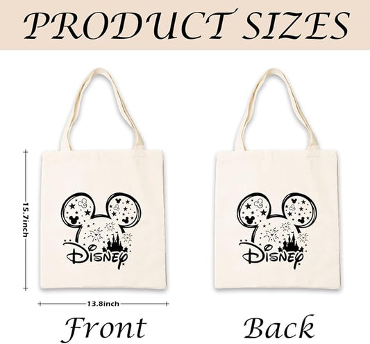 Canvas Tote Bag Aesthetic for Women,Reusable Canvas Cute Shoulder Bag for Grocery, Shopping, Beach & Daily Use