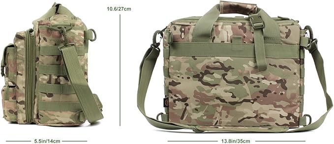 Tactical Briefcase, 15" Men's Messenger Bag Military Briefcase for Men