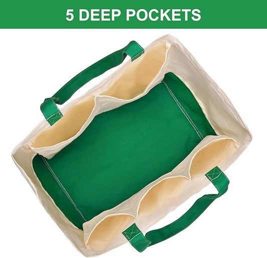 Canvas Reusable Grocery Bags, Heavy Duty 8.3 gal Foldable Large Canvas Tote Bag, Holds 60 lbs, 1 Pack