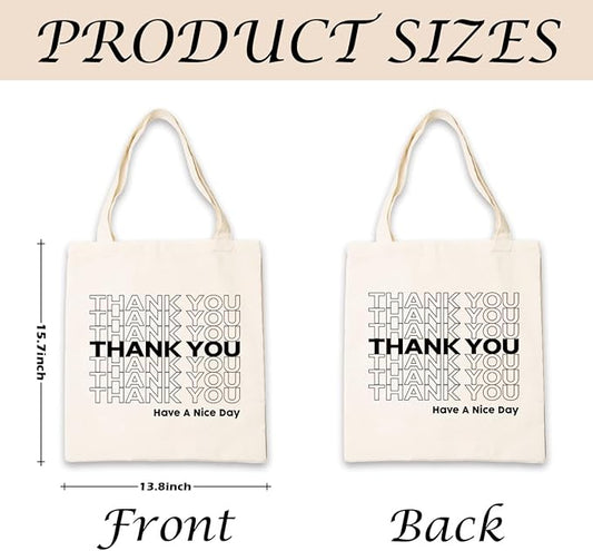 Canvas Tote Bag Aesthetic for Women,Reusable Canvas Cute Shoulder Bag for Grocery, Shopping, Beach & Daily Use