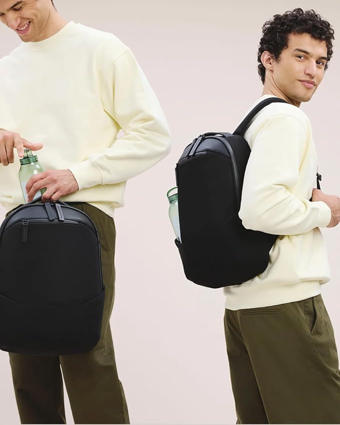 Troubadour Apex 3.0 Compact - 16L Premium Laptop Backpack - Ergonomic & Water Resistant - Designed for Work and Travel - Black