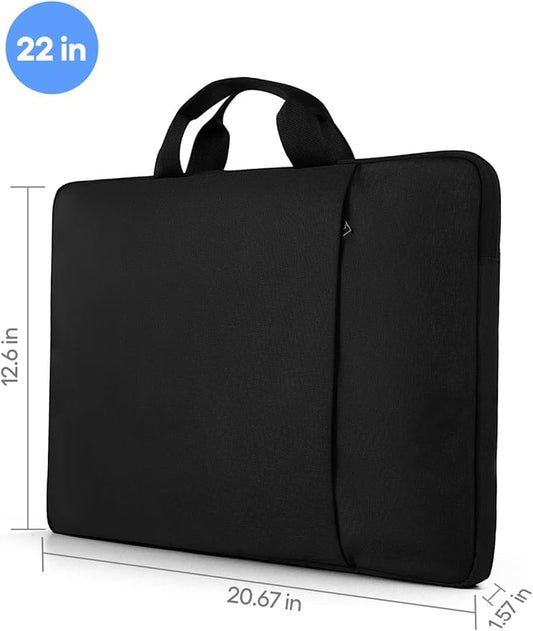 EVICIV Laptop Sleeve Case 22 inch, 360° Protective Laptop Carrying Case Computer Cover Bag with Handle for 20-22 inch Desktop, Portable Monitor, Notebook, Large Travel Briefcase Handbags(Black)