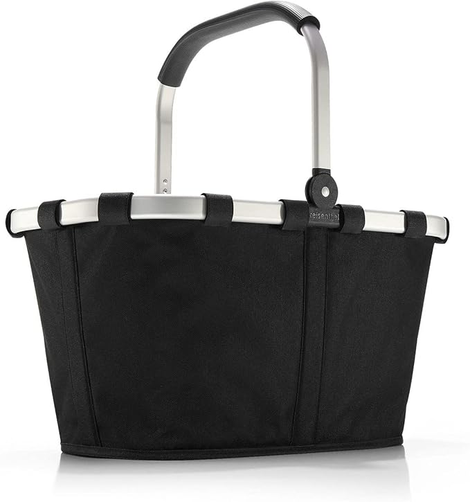 reisenthel carrybag black - Sturdy shopping basket with plenty of storage space and practical inner pocket - Elegant and water-repellent design