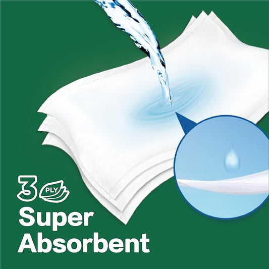 3-Ply Premium Soft Facial Tissues, Ultra Care for Sensitive Skin, 130 Tissues per Box, 8 Flat Boxes – Strong, Gentle & Ideal for Home or Office Use