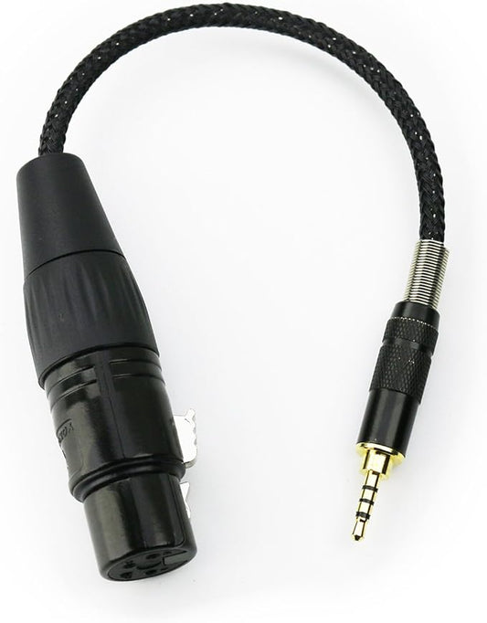 NewFantasia 2.5mm Trrs Balanced Male to 4-pin XLR Balanced Female Headphone Audio Adapter for Astell&Kern AK240 AK320 AK380 for onkyo DP-X1 FIIO X5III XDP-300R