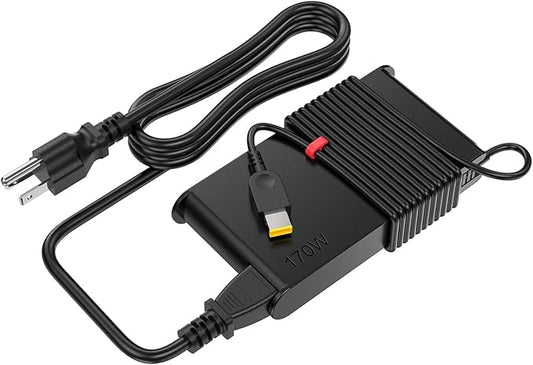170W 20V 8.5A AC Adapter Compatible with Lenovo ThinkPad P50 P51 P52 P53 P70 P71 P73 P15 P15v P15g P16 P16v P17 W540 W541 T540P T15g T15p P1 X1 ADL170NDC3A Laptop Power Supply Charger (20V 8.5A)