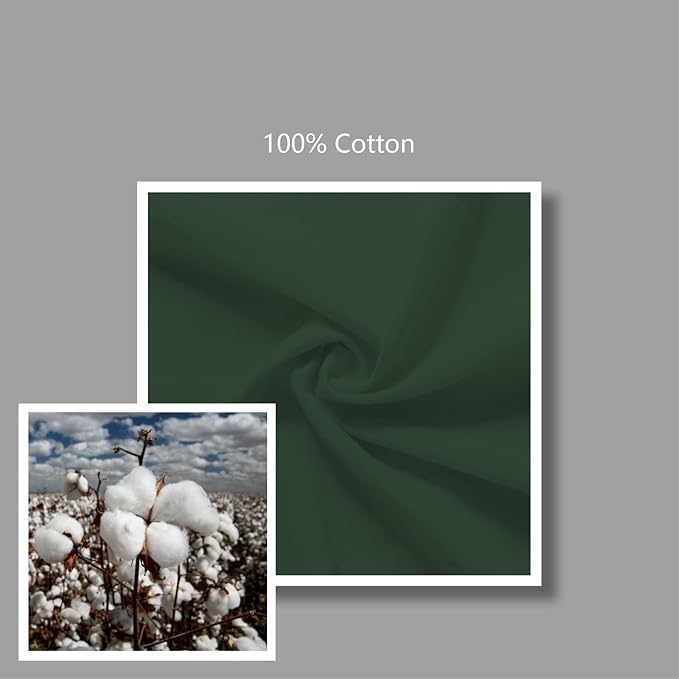 TOPDesign 6-Pack Economical 16"x15" Green Black Cotton Tote Bag, Lightweight Medium Reusable Grocery Shopping Cloth Bags, Suitable for DIY, Advertising, Promotion, Gift, Activity