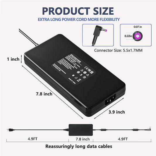 330W Laptop Charger for Acer Predator Helios 16 18 15 Series, PH18-71, PH18-71-94F1, PH18-71-76B3, PH18-71-940Q, Compatible with Acer Predator Triton Gaming Laptop Power Supply Adapter Cord