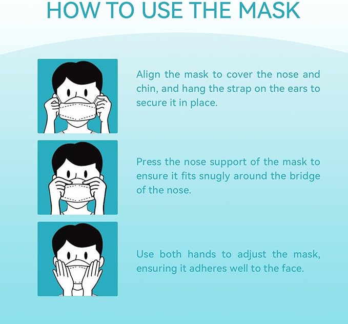 60pcs KF94 mask,Disposable Black Masks,4 layers Protection Filter Efficiency>95%,Double line nasal frame,Highly elastic ear straps,Breathable comfort,Suitable men women daily use