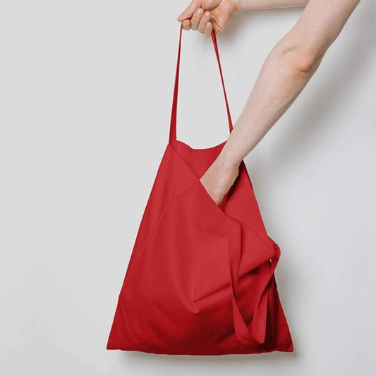 NPBAG 15 Pack 15'' X 16'' Red Cotton Tote Bags, Lightweight Blank Bulk Cloth bags with 1pc of PTFE Teflon Sheet