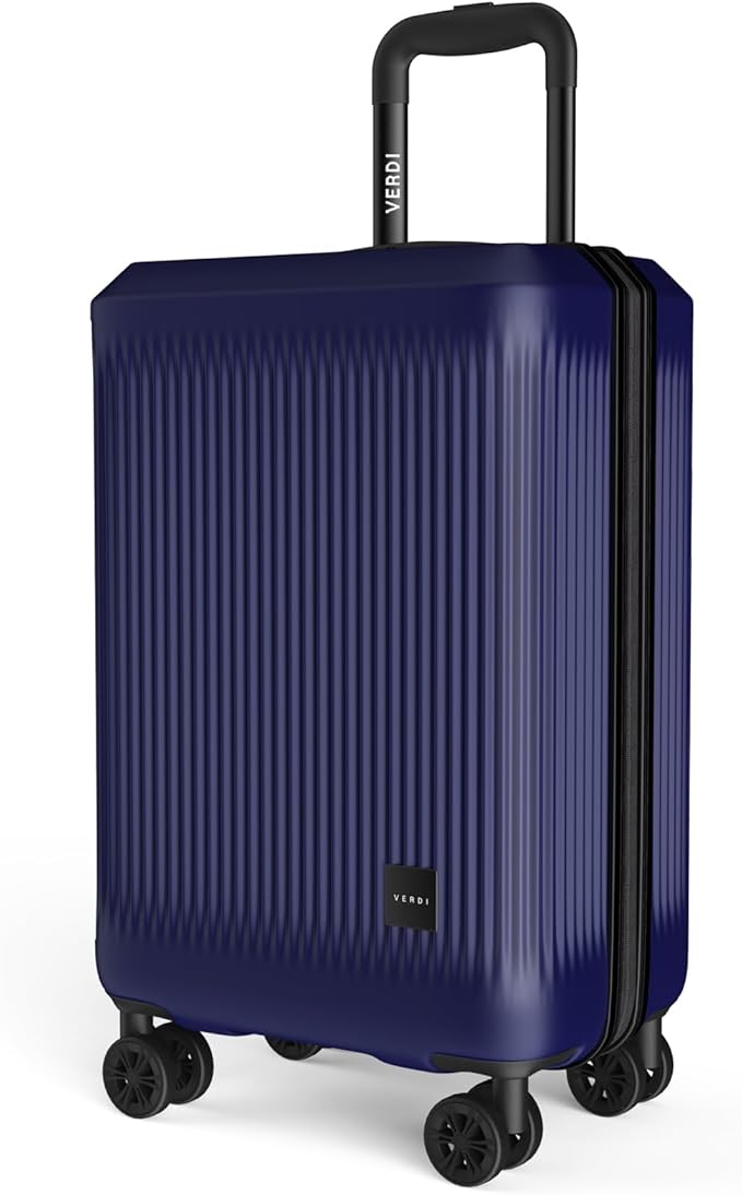 Verdi Hardside Carry On Luggage with Spinner Wheels, Lightweight Travel Suitcase
