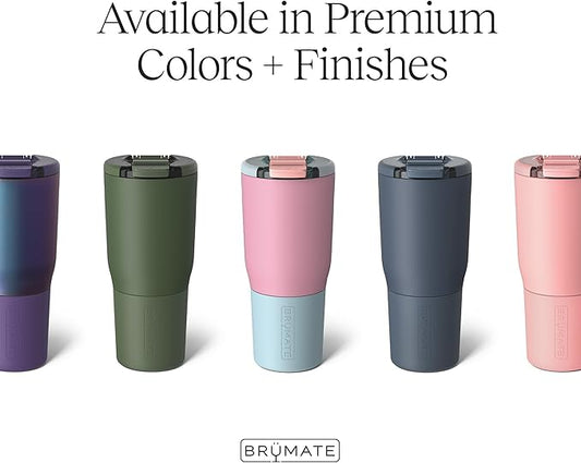 BrüMate Nav 25oz 100% Leak Proof Insulated Travel Tumbler with Magnetic BevLock™ Lid - Double Wall Cup-Holder Friendly Stainless Steel Mug (Lilac Dusk)