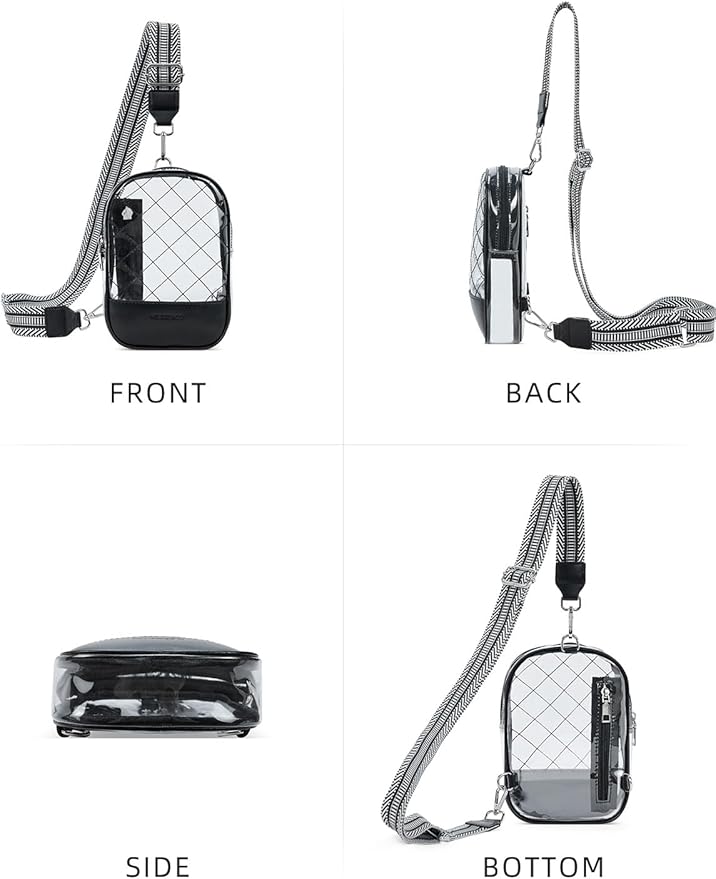 WESTBRONCO Small Sling Bag for Women Nylon Crossbody Sling Backpck Lightweight for Travel Casual Daily