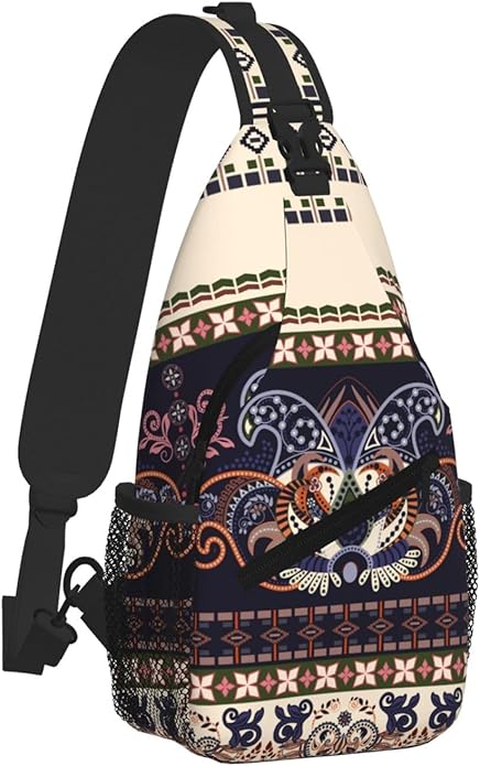 Cross Chest Bag Diagonally for Men Shoulder Bag for Travel Hiking Trendy Sling Bag with Adjustable Shoulder Strap