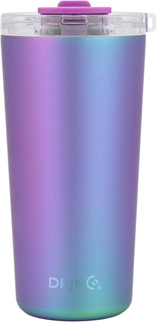 Drinco - 20 oz Stainless Steel Tumbler | Double Walled Vacuum Insulated Mug With Lid, 2 Straws, For Hot & Cold Drinks (20oz Arabian Night, 20oz)