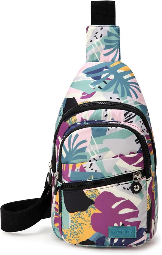 EVANCARY Small Sling Bag for Women Men, Sling Backpack Chest Daypack Crossbody Bag for Travel Outdoor Hiking