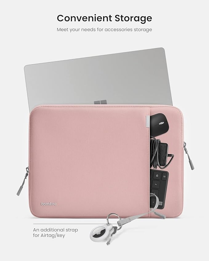 tomtoc 360° Protective Laptop Sleeve for 13.5-14.4 Inch Surface Laptop Studio/6/5/4/3, Surface Book, Water-Resistant Laptop Case for Acer Aspire/Swift 14, ASUS Vivobook/Zenbook 14, Jumper EZbook X3