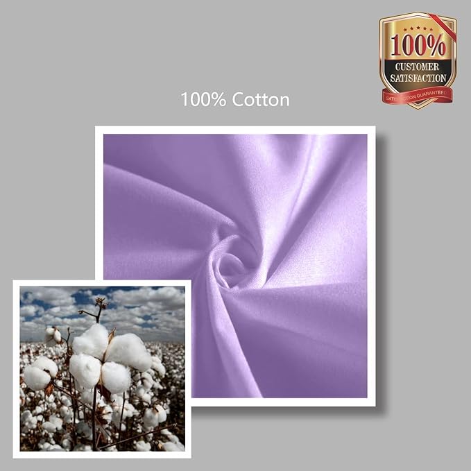 TOPDesign 1-Pack Canvas Tote Bag with an External Pocket, Reusable Grocery Shopping Bag, Top Zipper Closure, Daily Essentials (Lavender)