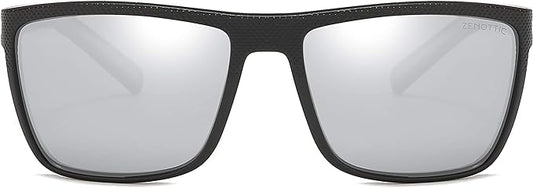 ZENOTTIC Polarized Sunglasses for Men Lightweight TR90 Frame UV400 Protection Square Sun Glasses