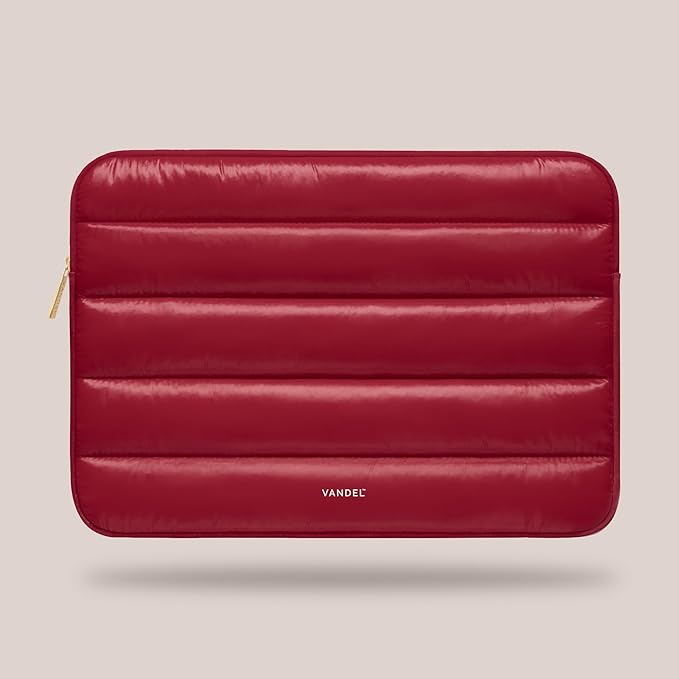 VANDEL - The Original Puffy Laptop Sleeve 13-14 Inch. White Laptop Sleeve for Women. Carrying Case Cover MacBook Pro 14 in, MacBook Air 13 Inch, iPad Pro 12.9, Dell, Asus, HP