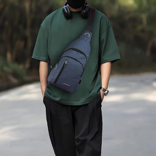 Seoky Rop Small Sling Bag Crossbody for Men Women One Strap Shoulder Cross Body Bag Sling Backpack for Travel