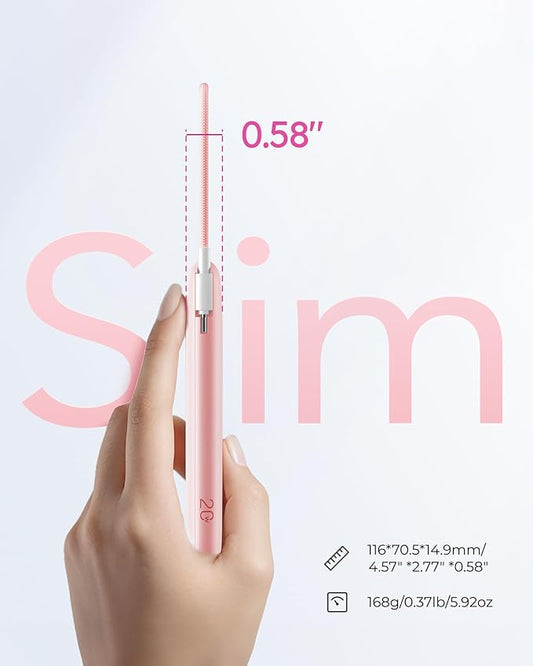 Slim Portable Charger 10000mAh, Travel Power Bank with Built-in USB-C Cable & LED Display, 22.5W Fast Charging Battery Pack Compatible with iPhone 16 15 Samsung S24 S23 -Pink