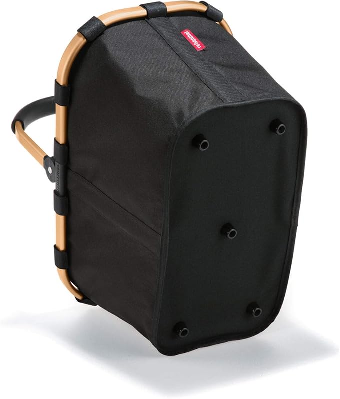 reisenthel carrybag frame gold/black - Sturdy shopping basket with plenty of storage space and practical inner pocket - Elegant and water-repellent design