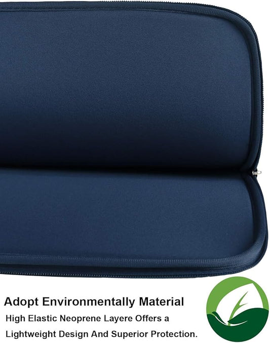 13 Inch Laptop Case,Resistant Neoprene Laptop Sleeve/Notebook Computer Pocket Case/Tablet Briefcase Carrying Bag Compatible with MacBook Pro,MacBook Air,Notebook Computer-(Dark Blue)