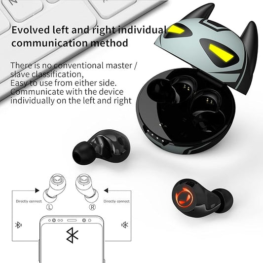 Wireless Earbuds,Bluetooth in Ear Headphone with Microphone Comfort&Lightweight Earbud with Noise Cancellation,3D Surround Stereo, Mini Charging Case(S/M/L earctips)