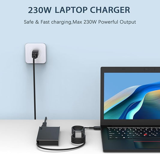 230W AC Adapter for L-enovo Legion 5 Charger, Compatible L-enovo with Legion 7 5P C7 S7 Y720 Y730 Y540 Y530 Y520 Y900 Y910 Y920,L-enovo Yoga 460 A940 Laptop Power Supply
