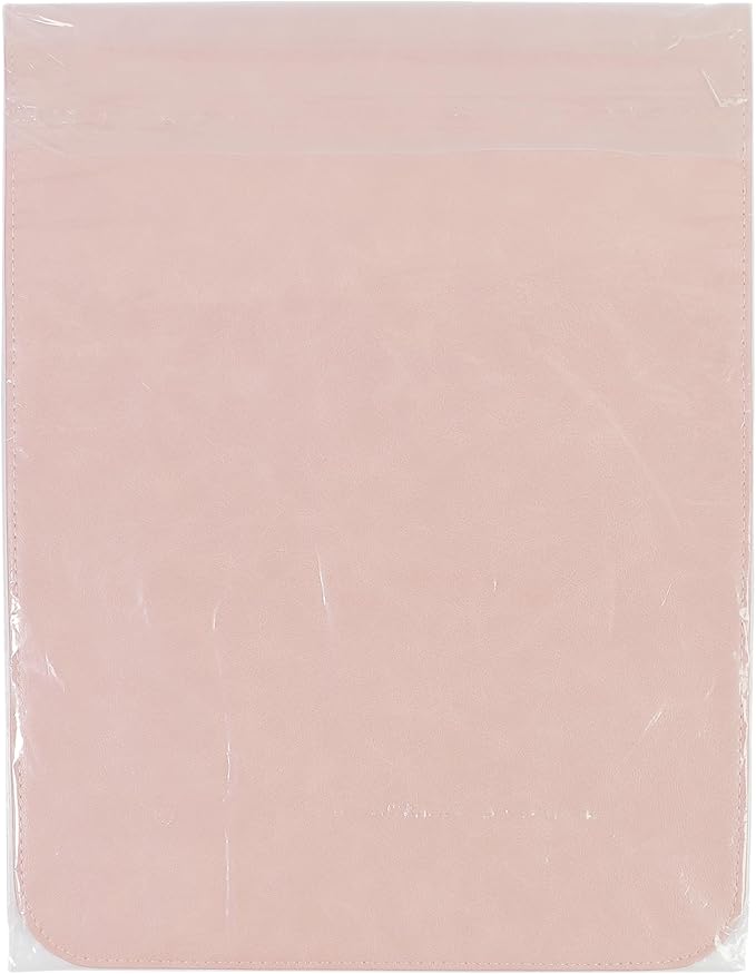 Allinside 13-13.3 inch Laptop Sleeve Case for MacBook Pro 14 2021-2024/MacBook Air 13 2010-2017/MacBook Pro 13 2010-2015, Waterproof PU Leather Laptop Sleeve Bag Protective Vertical Case Cover, Pink