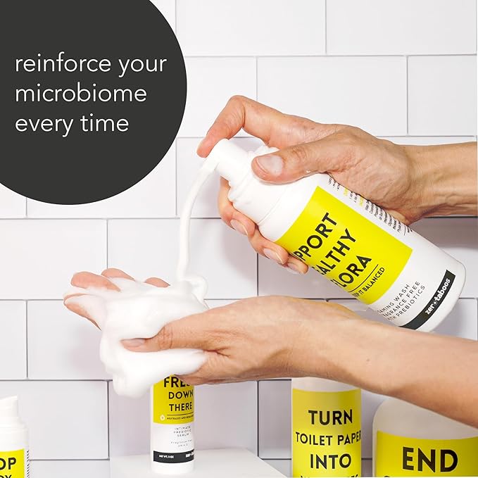 pH Balance Feminine Wash for Women & Men – Fragrance-Free Unscented Foam Cleanser for Intimate wash, Prebiotic pH Cleanser, Sensitive Daily Hygiene Wash