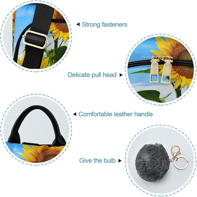 ALAZA Summer Sunflower Flowers Floral Backpack Purse for Women Anti Theft Fashion Back Pack Shoulder Bag