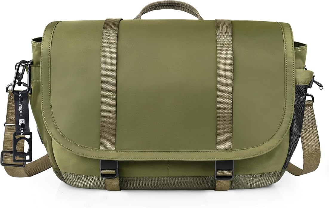 Expandable Messenger Bag Fit 16" Laptop for Men Women Work College Office Computer