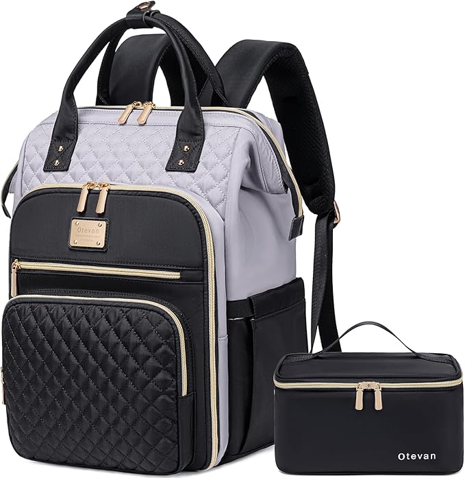 Lunch Backpack for Women, 15.6 inch Laptop Backpacks for Womens, Work Backpacks with Lunchbox,Insulated Back pack Cooler,Teacher Nurse Travel Backpack for Women