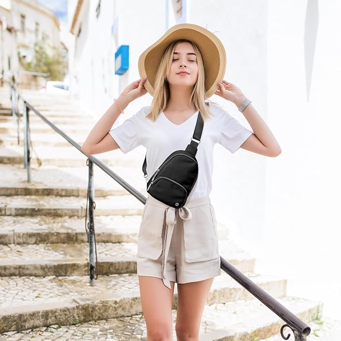 Crossbody Bags for Women Small Sling Bag Travel Cross Body Bag Anti Theft Fanny Pack Chest Purse Trendy Mini Backpack