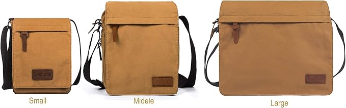 Sechunk Vintage Canvas Messenger Cross body bag Shoulder bag