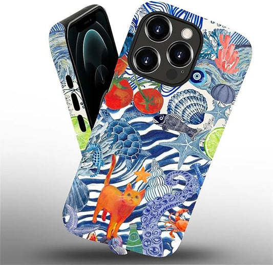 Case for iPhone 12 Pro Max,Leopard Cherry Shell Aesthetics for Woman Men Full Body Protective Cover Shockproof 2 in 1 Silicone + Hard PC Case for iPhone 12 Pro Max