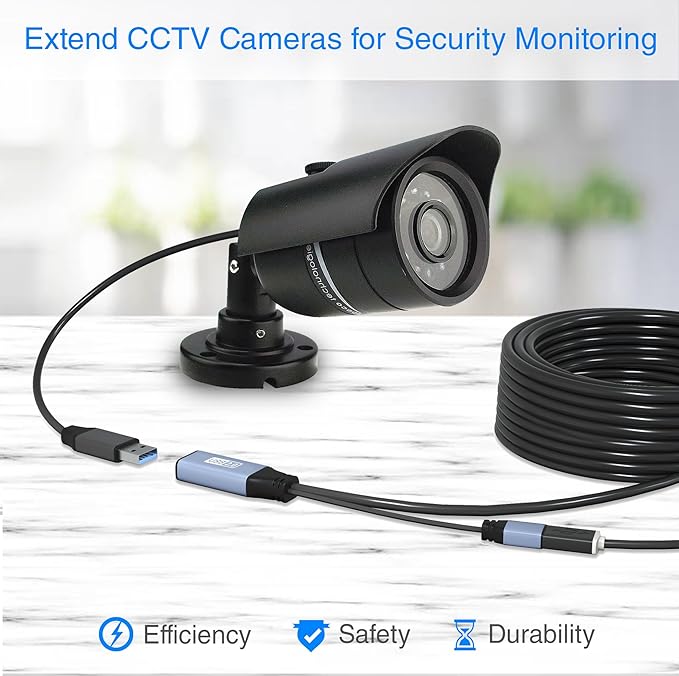 BlueRigger USB Extension Cable (50FT/15M, Long Active USB2.0 Extender, Male to Female Repeater, Data Transfer Cord)- for Game Consoles, Printer, Camera, Keyboard, Hard Drives