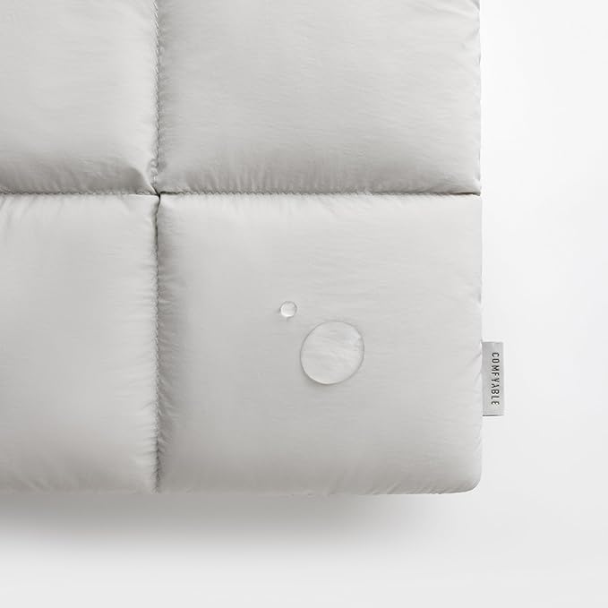 Comfyable Puffy Laptop Sleeve 13 Inch 14 Inch, Quilted Puffer Laptop Carrying Case, Pillow Case Compatible with MacBook Air M4 2025 M3 M2 M1, MacBook Pro M4 Pro/Max, Light Gray