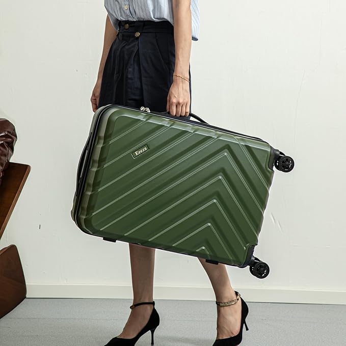 Luggage Sets 5 Piece, Suitcases with Wheels, ABS Hard Case Luggage with TSA Lock Spinner Wheels, Carry On Luggage Set(5 Piece Sets (20"/24"/28"/DB/TB))