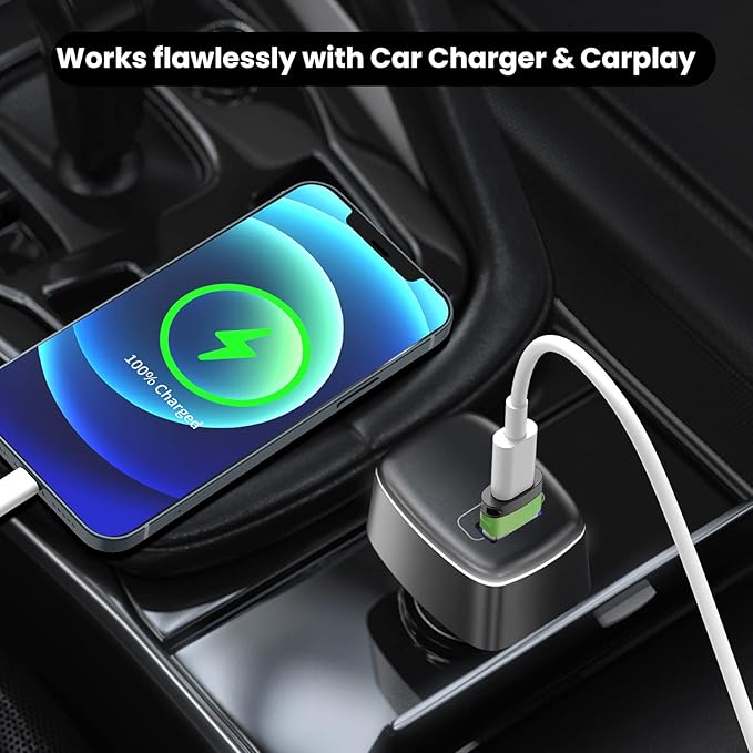 USB C Female to USB Male Adapter 2.0 (LightGreen, 4 Pack)