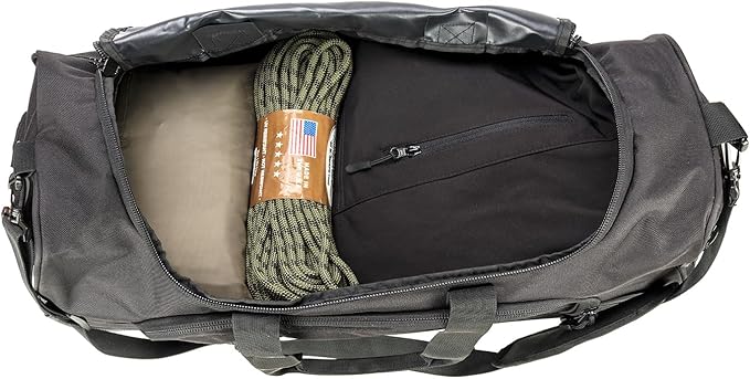 Gym Duffel Bag for Men Sports Duffel Bag with Shoe Compartment (BLACK-Model B)