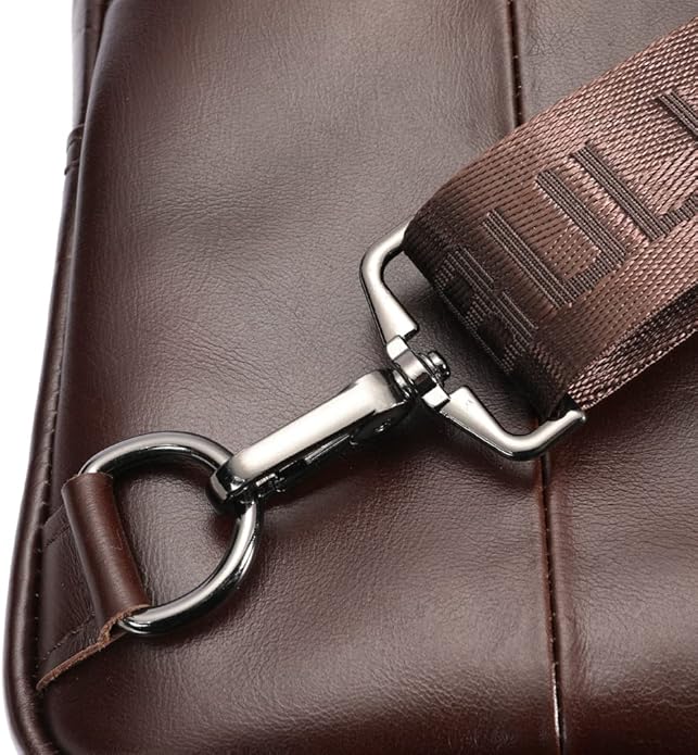 KPYWZER Vintage Leather Sling Bag Backpack for Men Crossbody Shoulder Chest Day Pack Backpacks