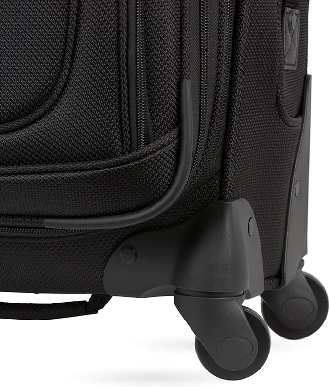 SwissGear Sion Softside Expandable Luggage, Black, Carry-On 21-Inch